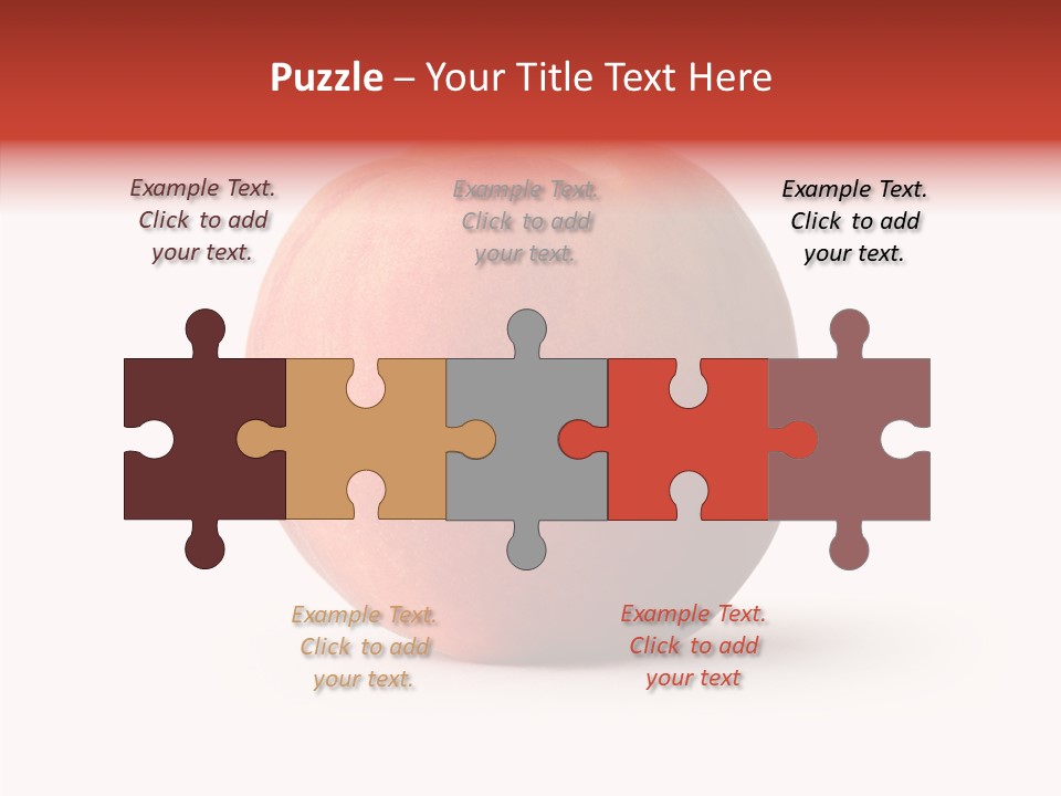 Macro Background Peach PowerPoint Template