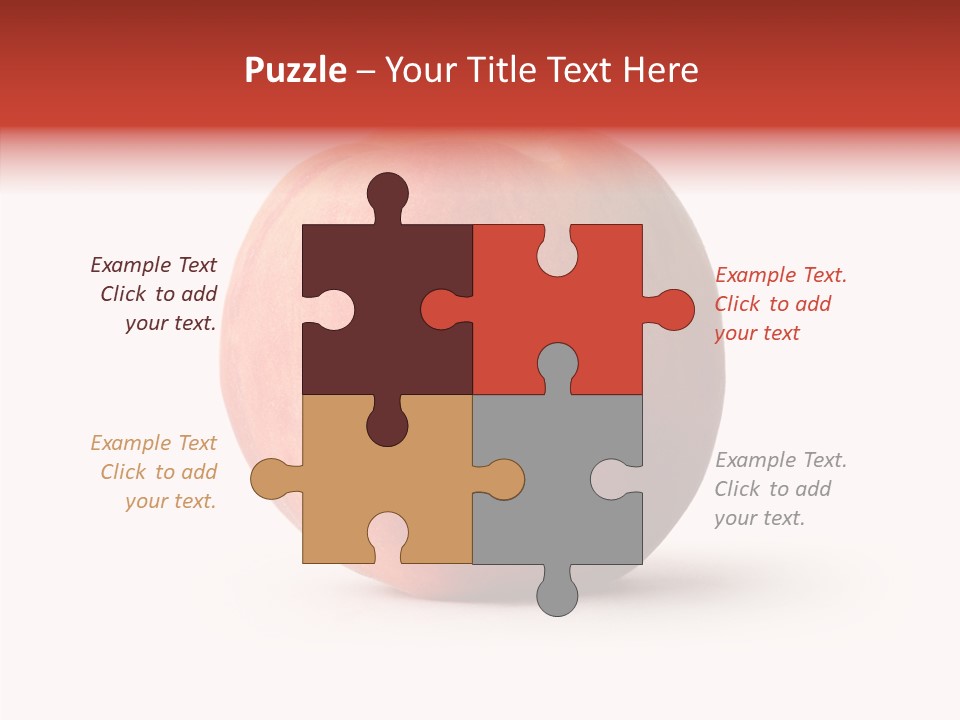 Macro Background Peach PowerPoint Template