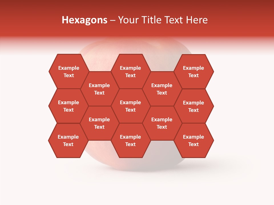 Macro Background Peach PowerPoint Template