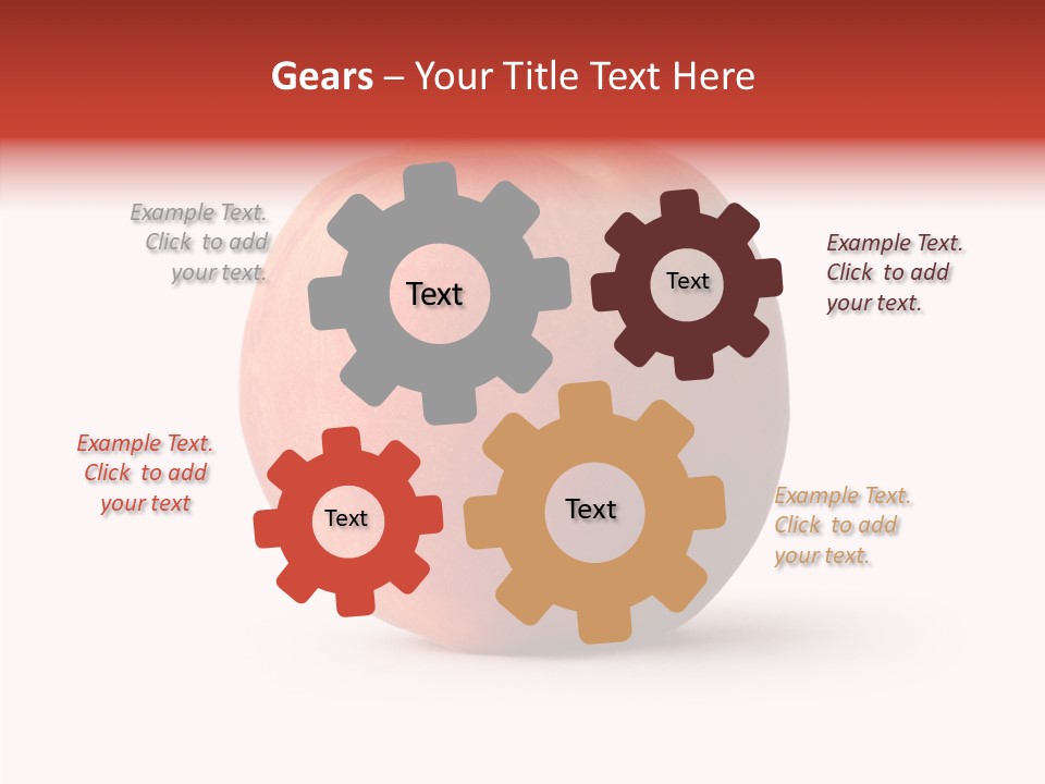 Macro Background Peach PowerPoint Template