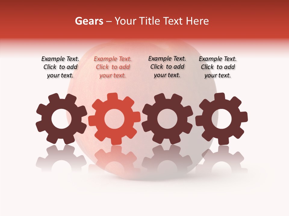 Macro Background Peach PowerPoint Template