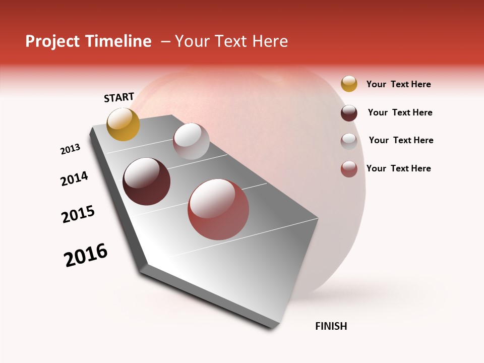 Macro Background Peach PowerPoint Template