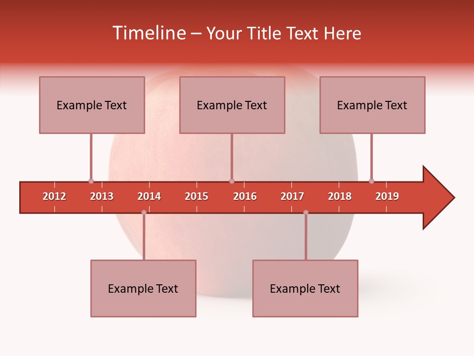 Macro Background Peach PowerPoint Template