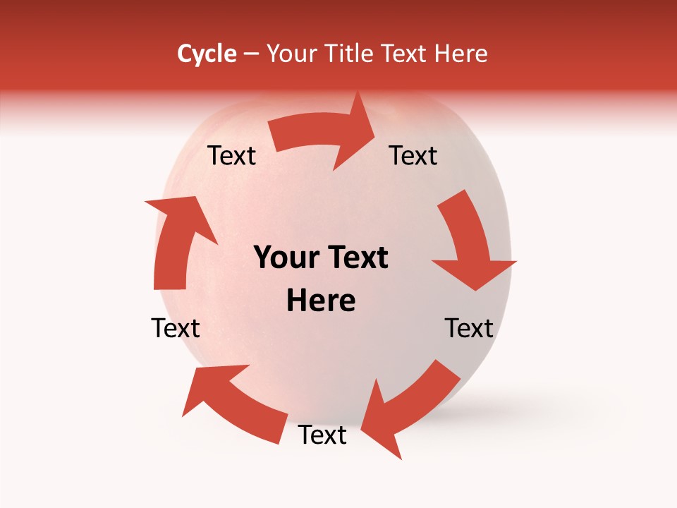 Macro Background Peach PowerPoint Template