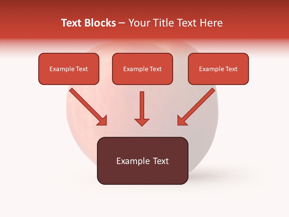Macro Background Peach PowerPoint Template