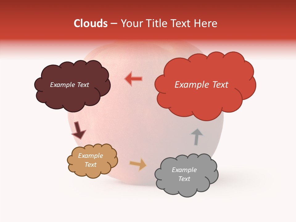 Macro Background Peach PowerPoint Template