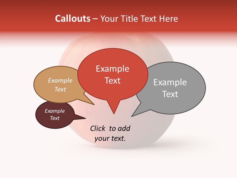 Macro Background Peach PowerPoint Template