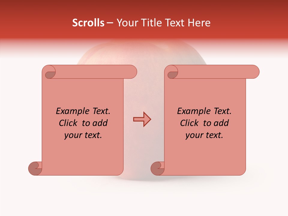 Macro Background Peach PowerPoint Template
