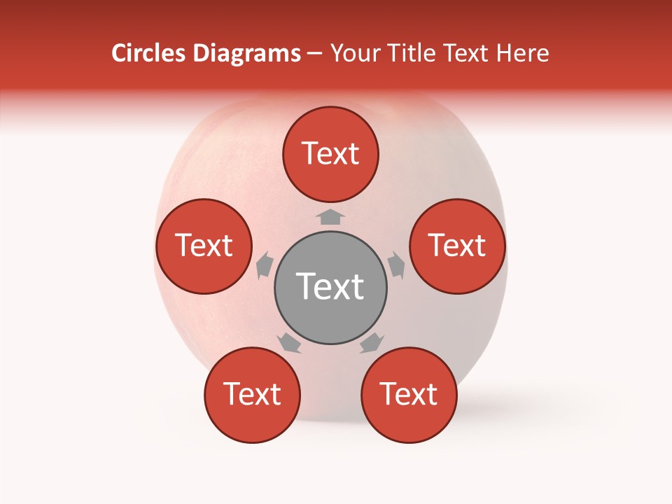 Macro Background Peach PowerPoint Template