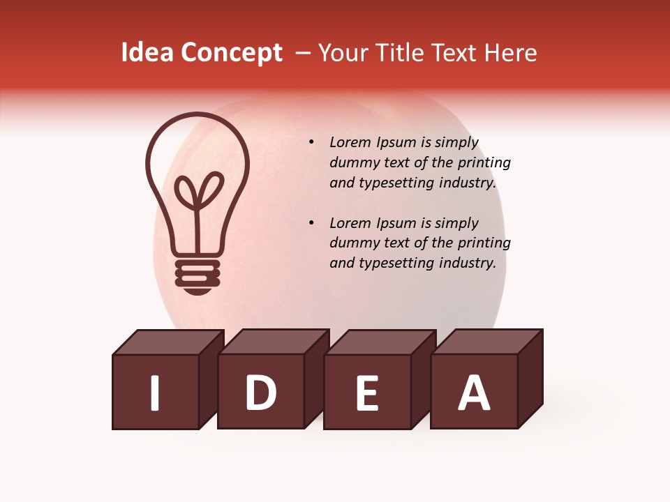 Macro Background Peach PowerPoint Template