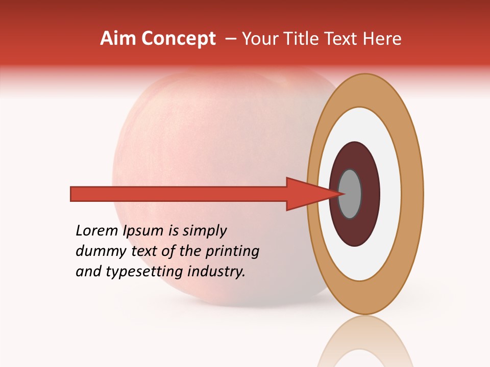 Macro Background Peach PowerPoint Template