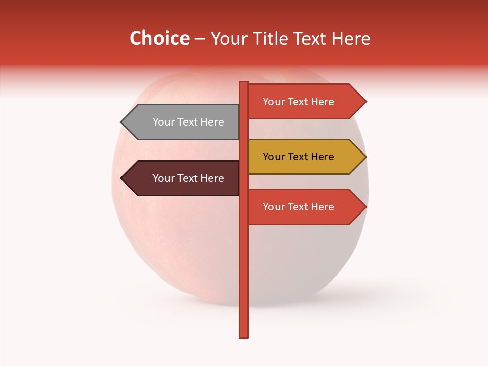 Macro Background Peach PowerPoint Template