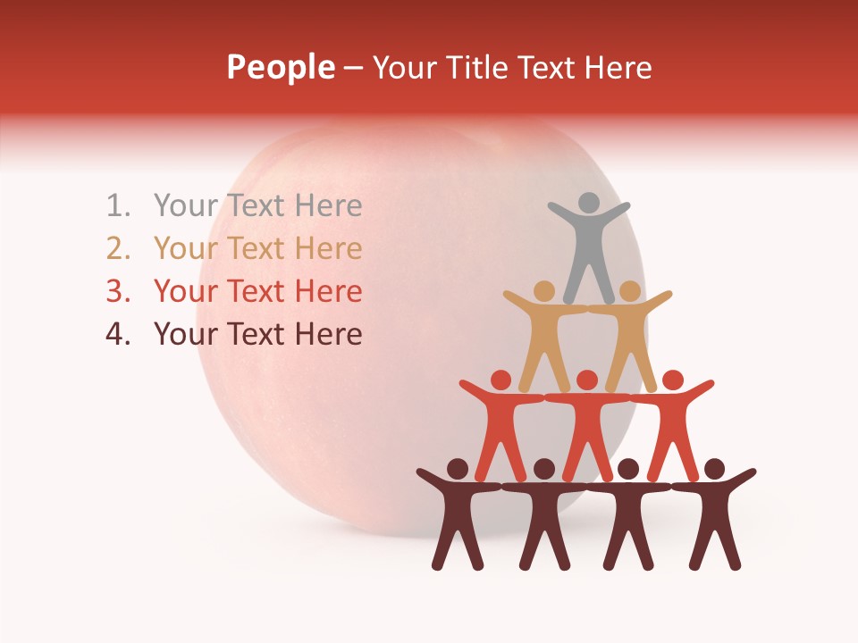 Macro Background Peach PowerPoint Template