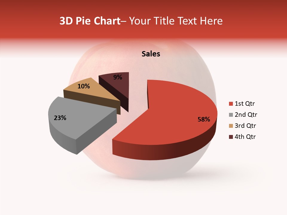 Macro Background Peach PowerPoint Template