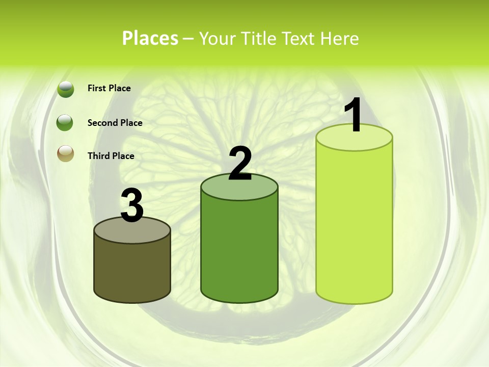 Lime Close Up Extra PowerPoint Template