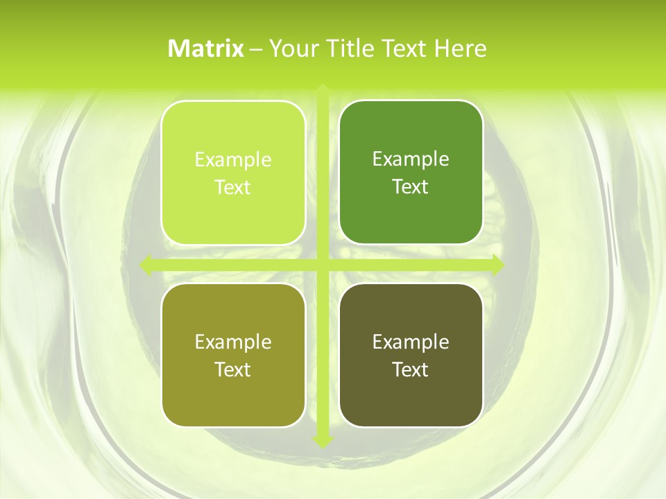 Lime Close Up Extra PowerPoint Template