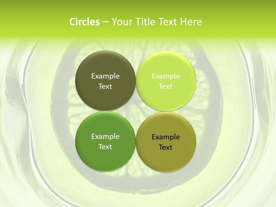 Lime Close Up Extra PowerPoint Template