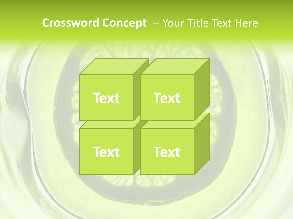 Lime Close Up Extra PowerPoint Template