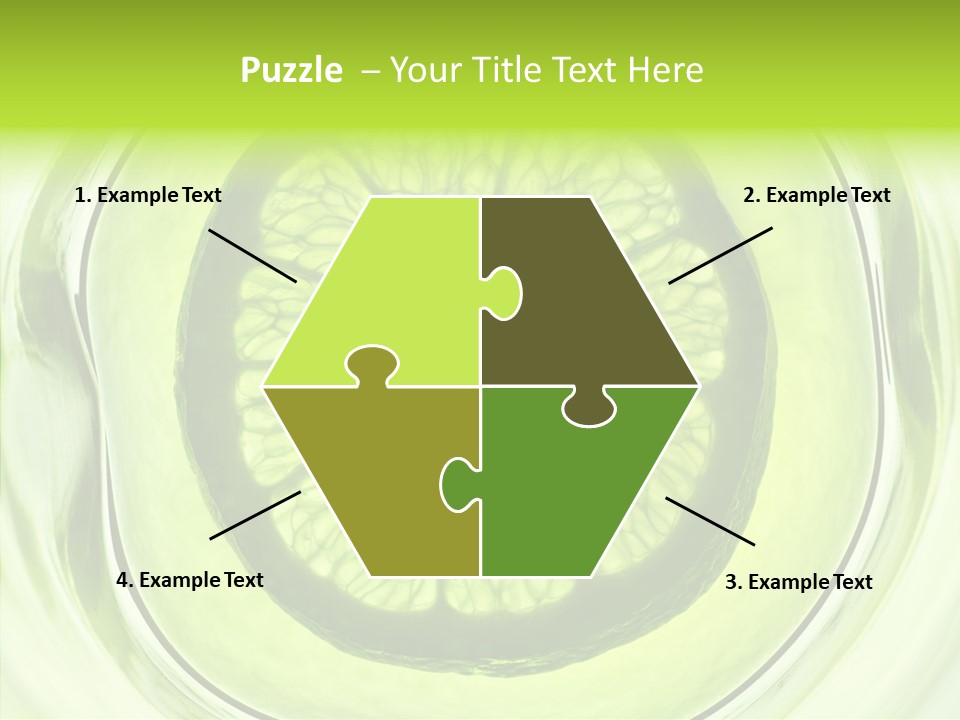 Lime Close Up Extra PowerPoint Template