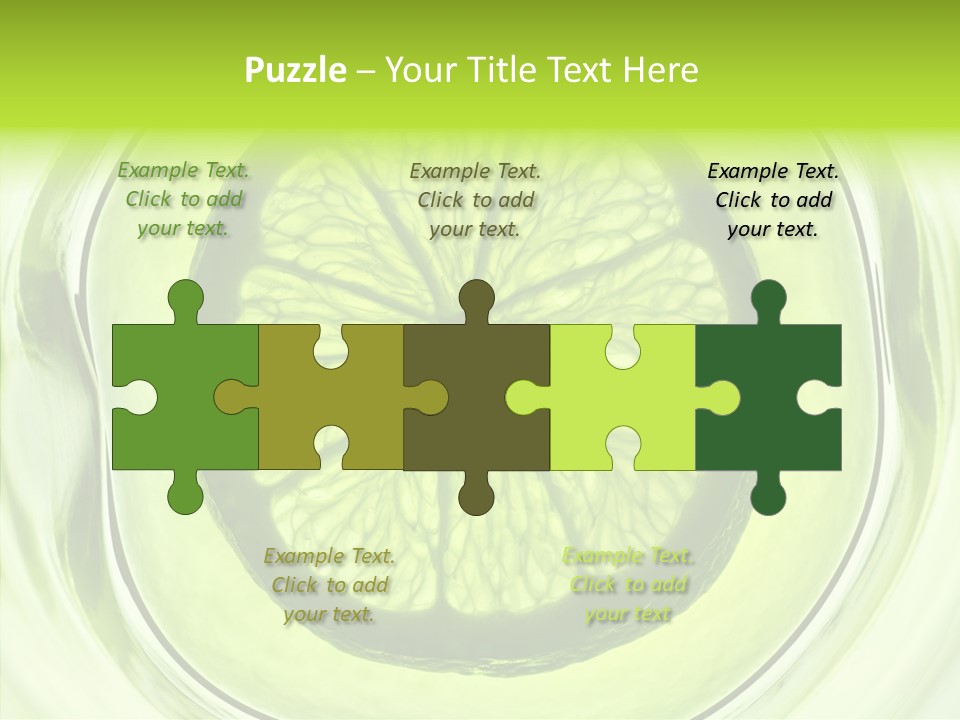 Lime Close Up Extra PowerPoint Template