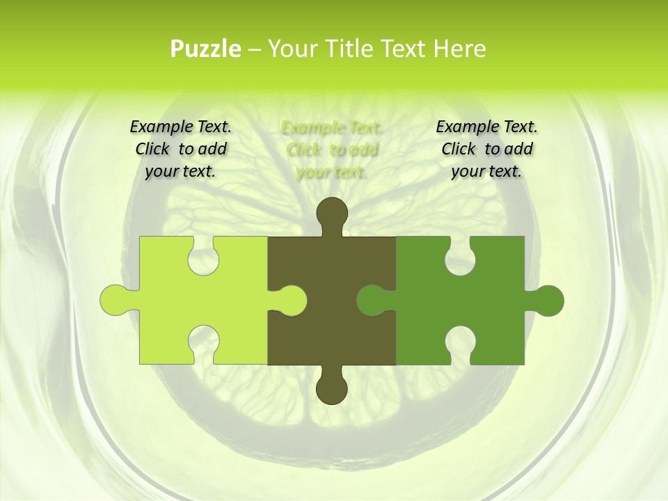 Lime Close Up Extra PowerPoint Template