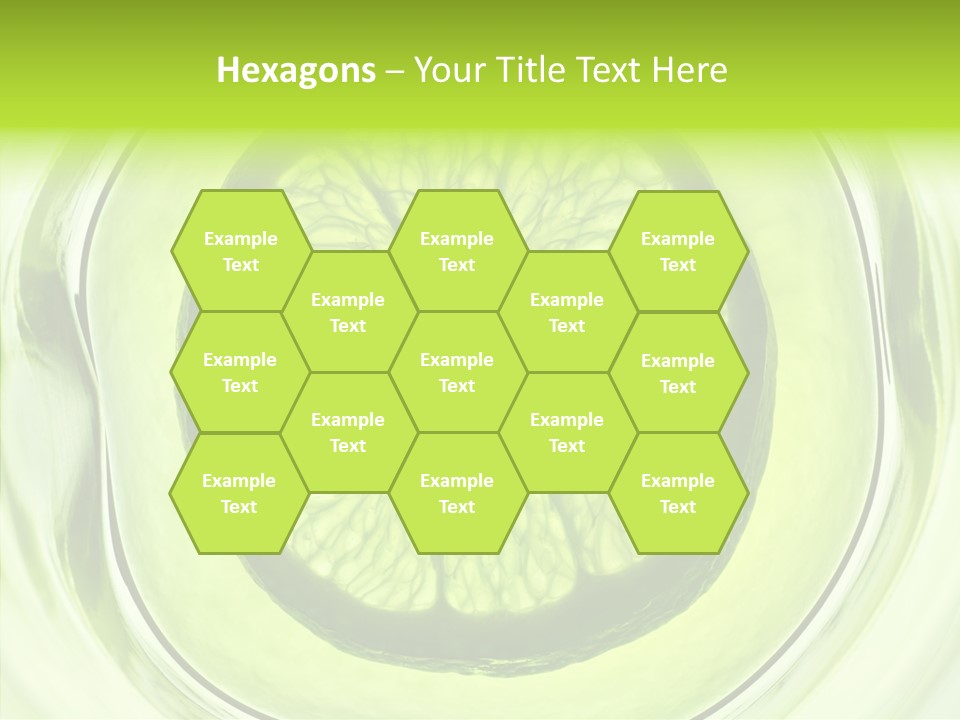 Lime Close Up Extra PowerPoint Template