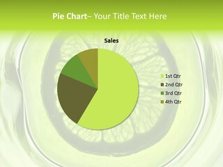 Lime Close Up Extra PowerPoint Template