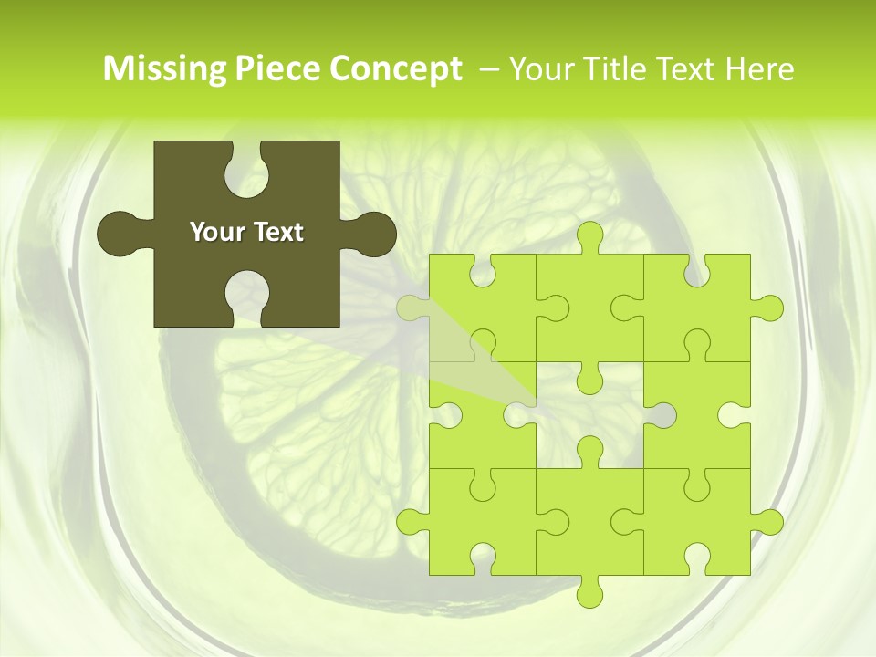 Lime Close Up Extra PowerPoint Template