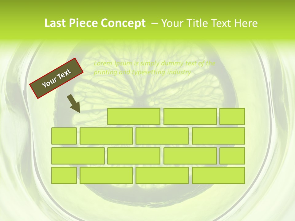 Lime Close Up Extra PowerPoint Template