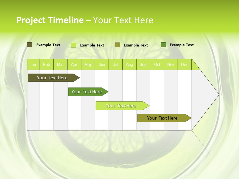 Lime Close Up Extra PowerPoint Template