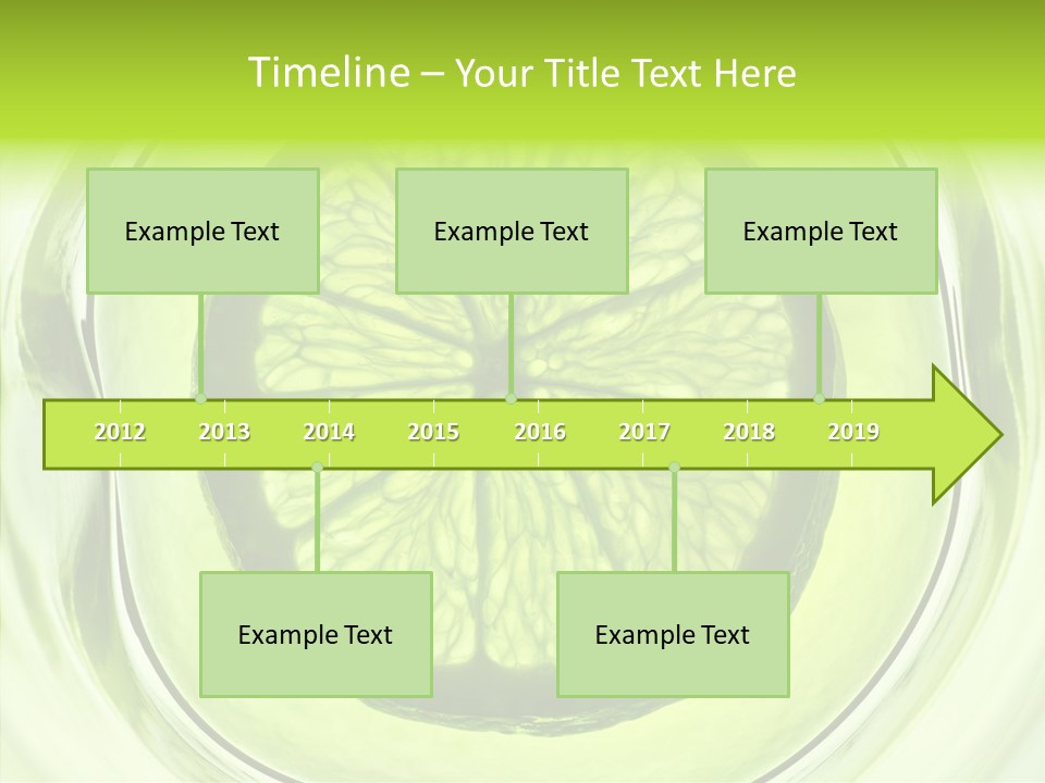Lime Close Up Extra PowerPoint Template