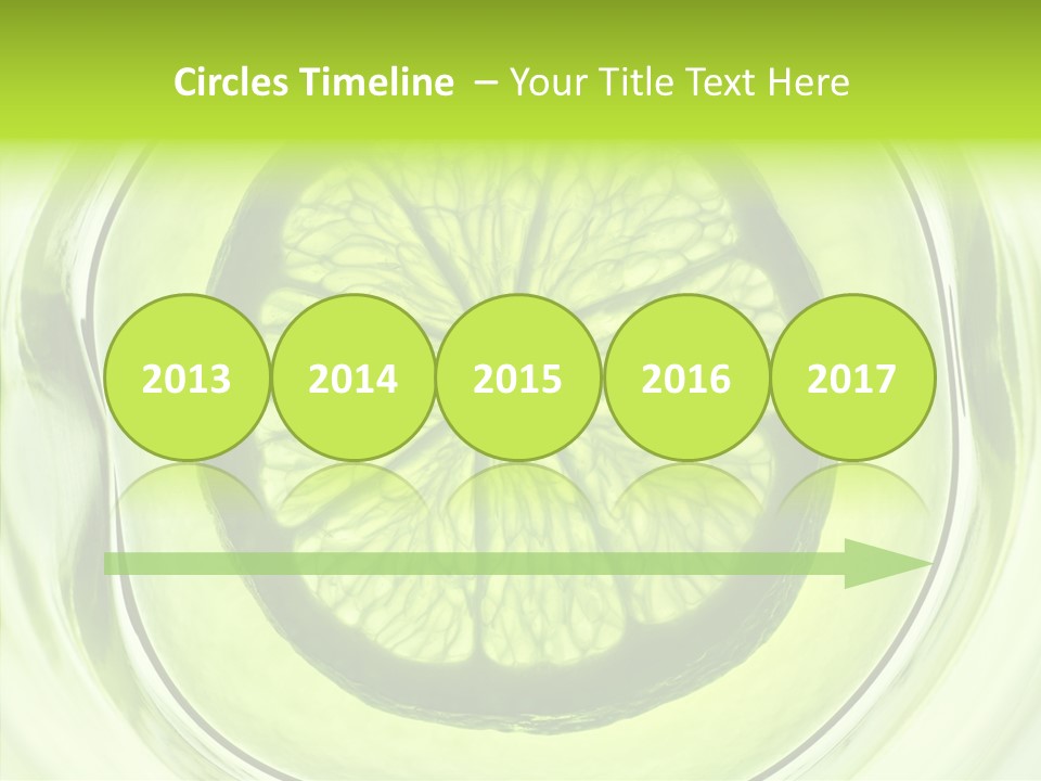 Lime Close Up Extra PowerPoint Template