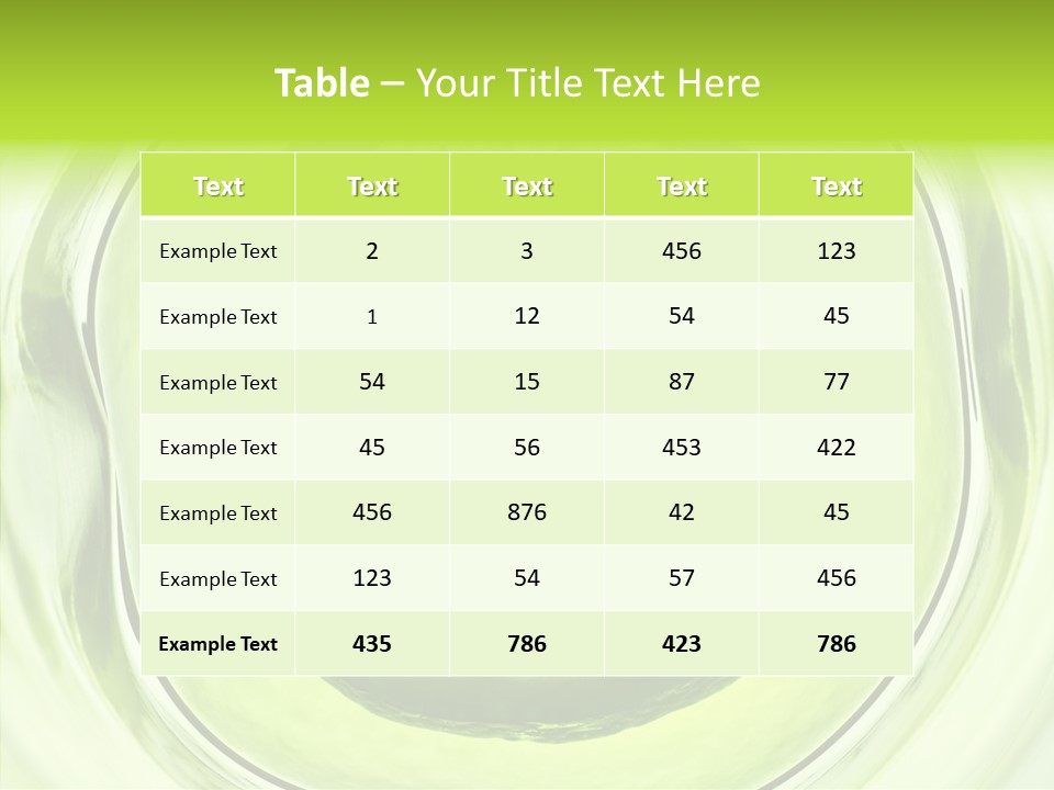 Lime Close Up Extra PowerPoint Template