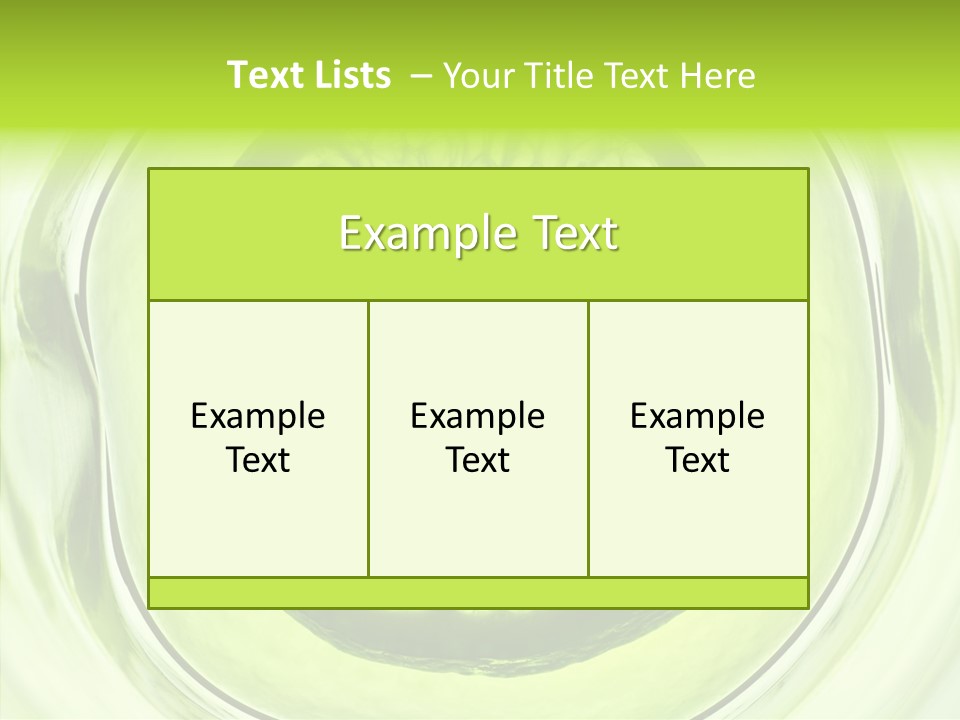 Lime Close Up Extra PowerPoint Template