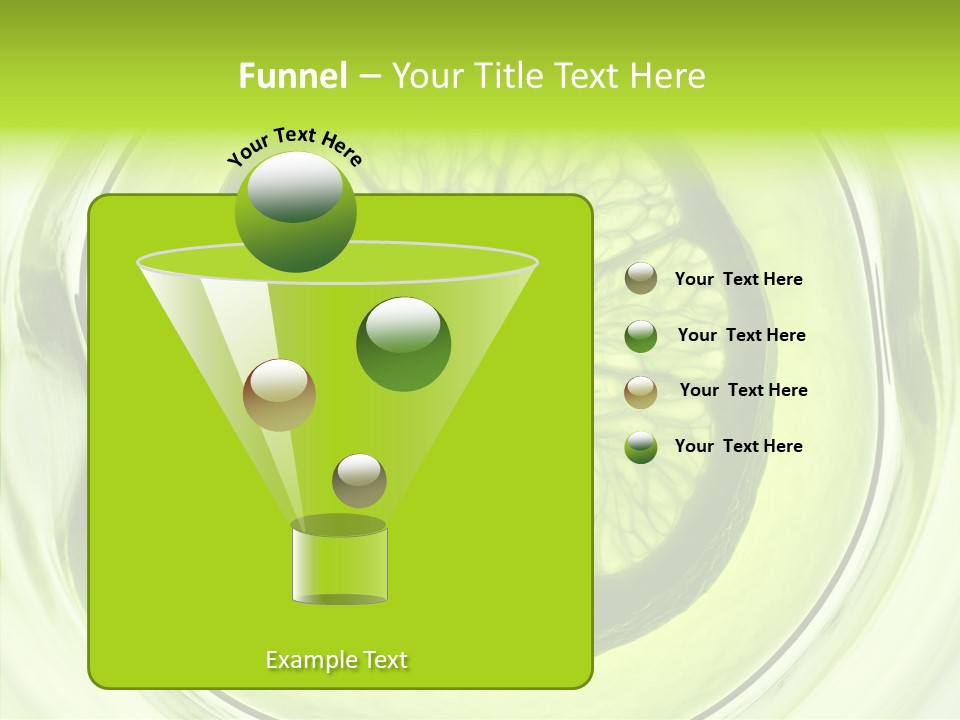 Lime Close Up Extra PowerPoint Template