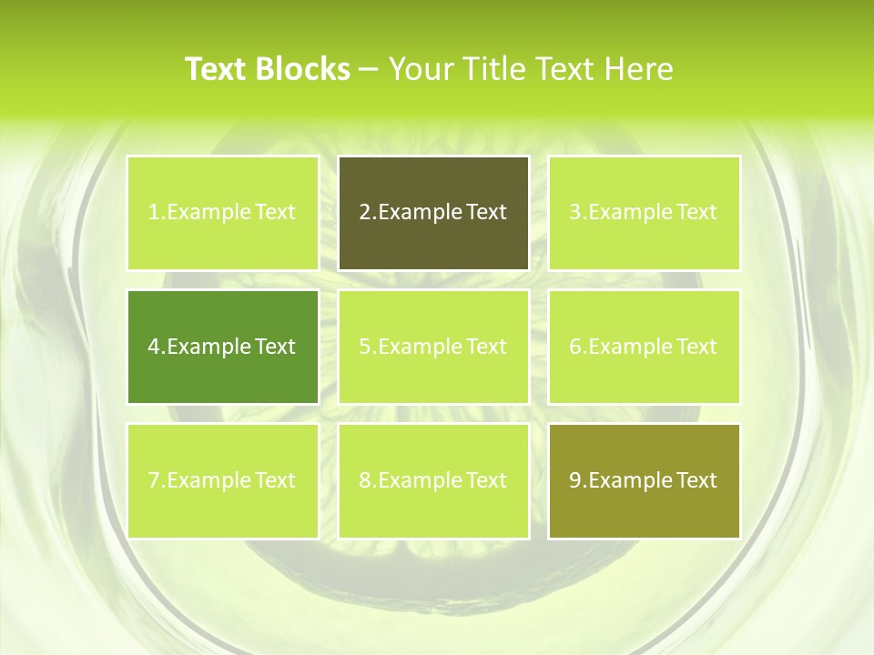 Lime Close Up Extra PowerPoint Template