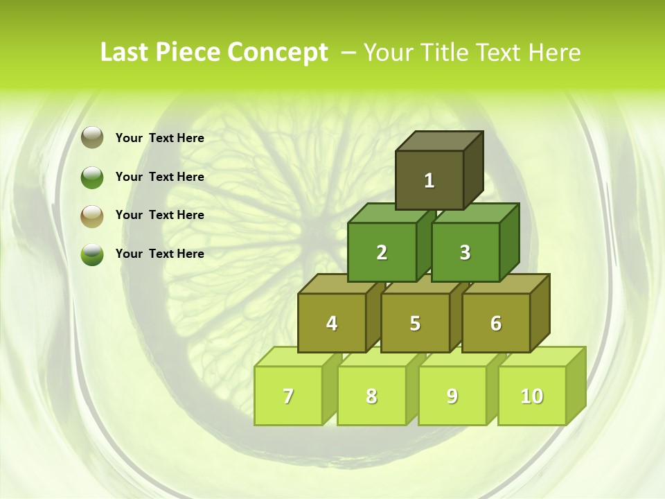 Lime Close Up Extra PowerPoint Template