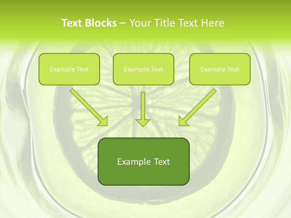 Lime Close Up Extra PowerPoint Template