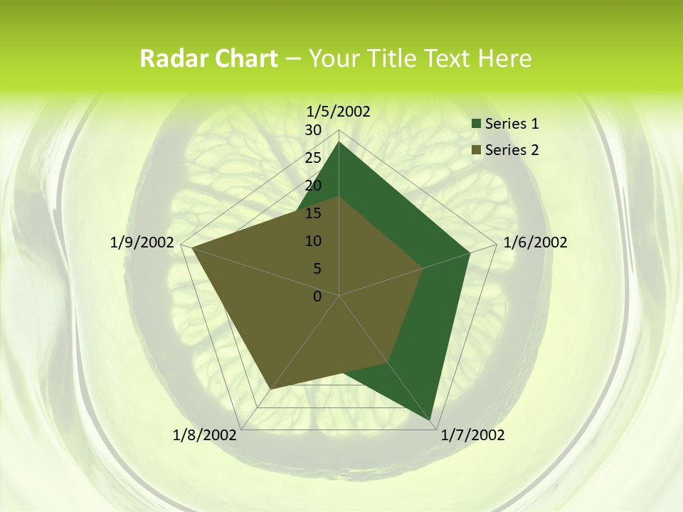 Lime Close Up Extra PowerPoint Template