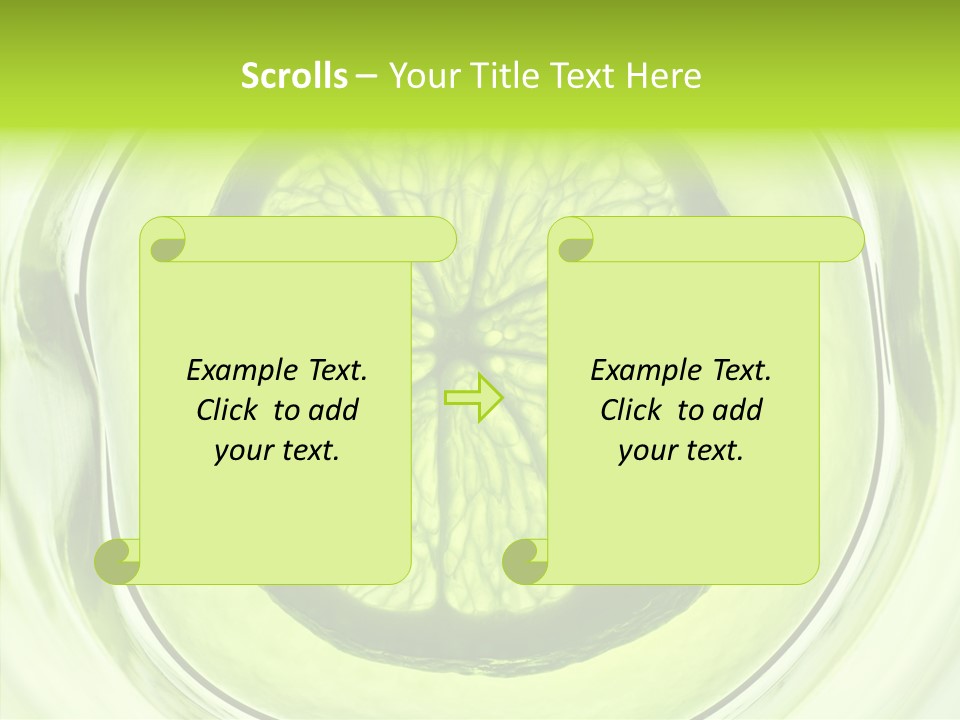 Lime Close Up Extra PowerPoint Template