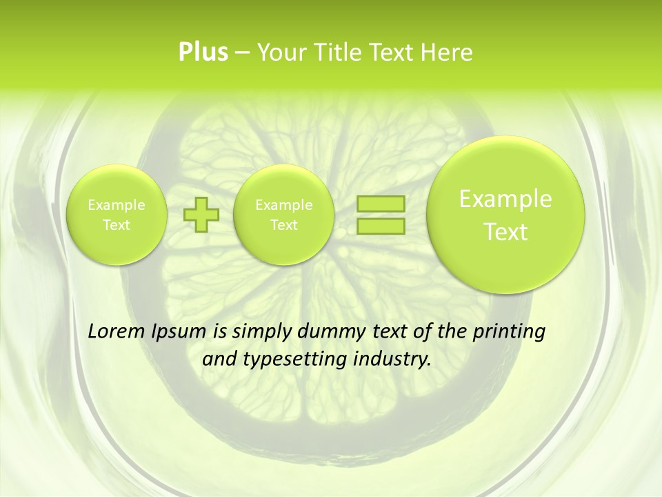 Lime Close Up Extra PowerPoint Template