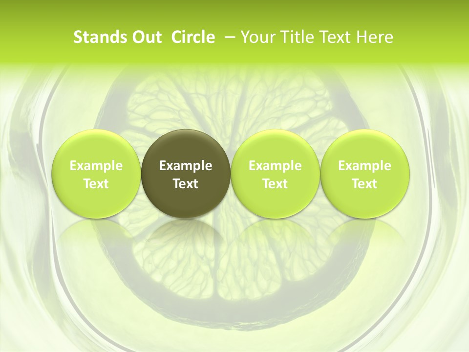 Lime Close Up Extra PowerPoint Template