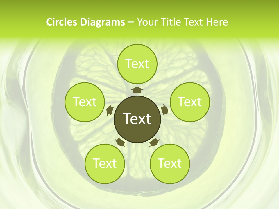 Lime Close Up Extra PowerPoint Template
