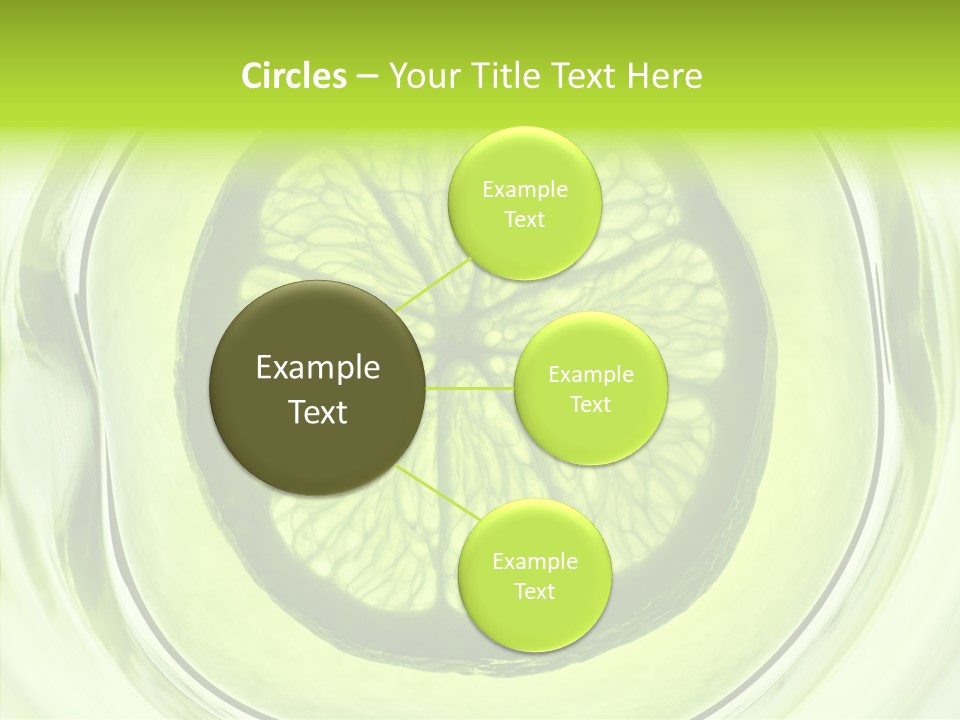Lime Close Up Extra PowerPoint Template