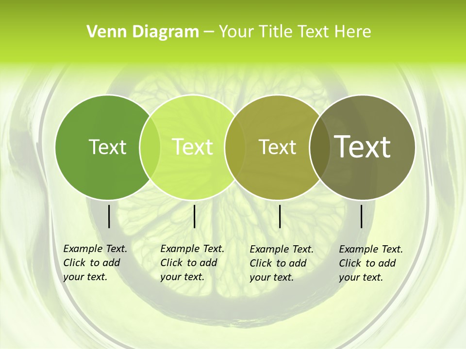 Lime Close Up Extra PowerPoint Template