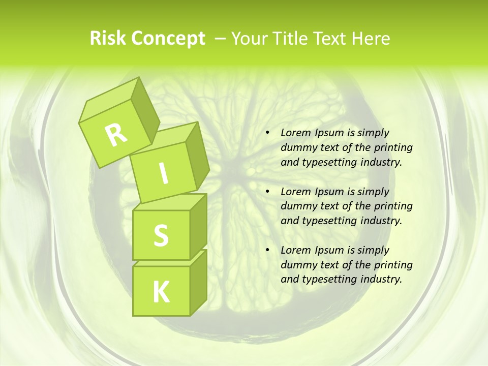 Lime Close Up Extra PowerPoint Template