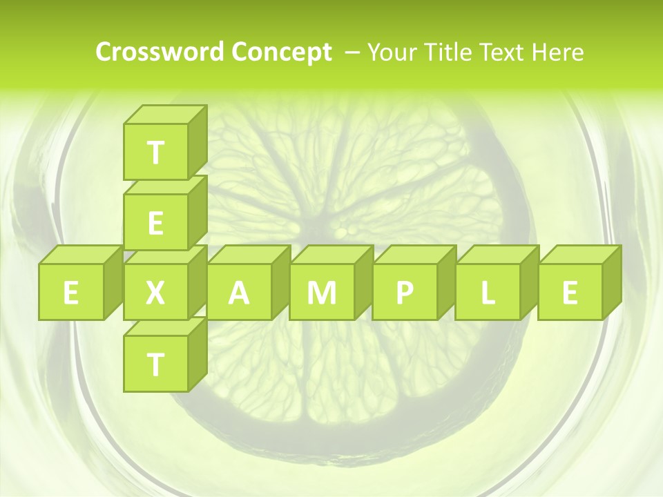 Lime Close Up Extra PowerPoint Template