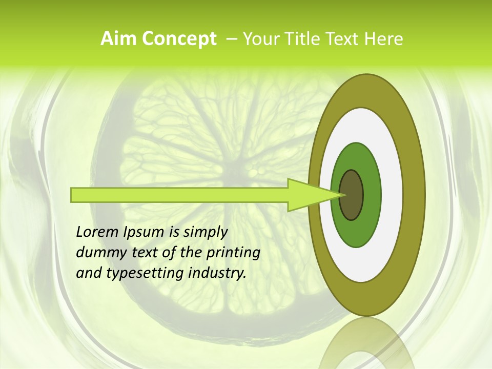 Lime Close Up Extra PowerPoint Template