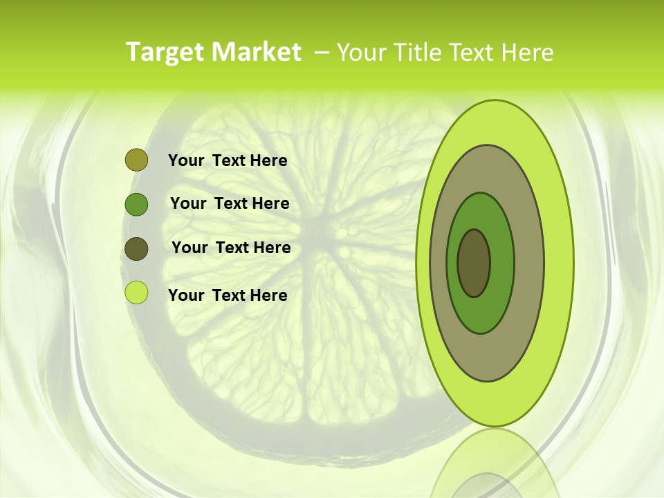 Lime Close Up Extra PowerPoint Template