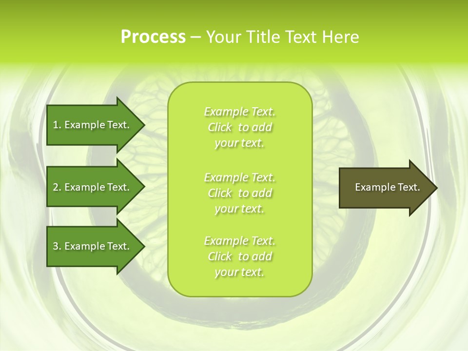 Lime Close Up Extra PowerPoint Template